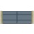 Portail aluminium coulissant ajouré lame 85 horizontale meneau central