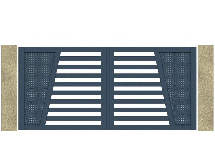 Portail Alu Battant Design Mega
