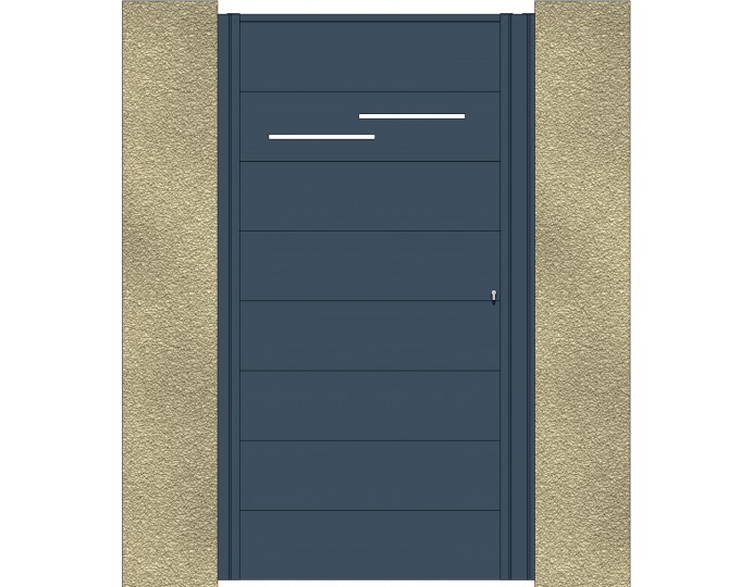 image portillon aluminium design modèle 220 OFFSET