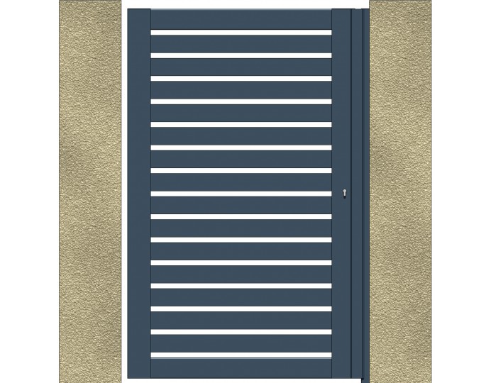 Portillon Aluminium lame 85 Ajouré