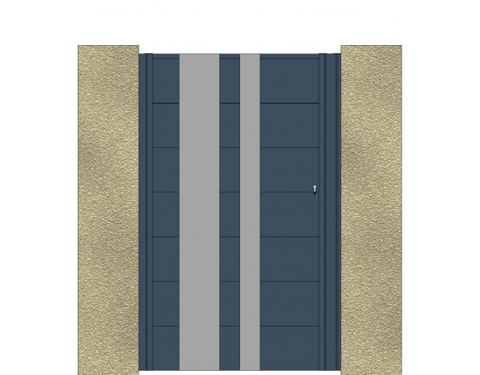 Portillon en Aluminium Lame 220 DECO 1