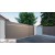 portail battant en aluminium couleur beige
