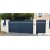 Portail battant plein en aluminium