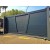 pose de portail coulissant aluminium  tôle alu perforée carré V semi ajouré, automatisé avec moteur NICE robus 400