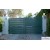 Portail battant en aluminium lame horizontale 170mm ajouré style contemporain gris anthracite 7016 livraison gratuite en France