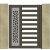 Portillon en Alu gamme open marron 7039