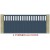 Portail coulissant Alu mixte soubassement lame verticale 1/3 meneau central
