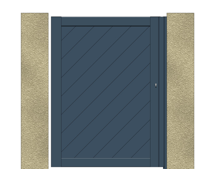 Cadre renforcé Portillon Alu Sur Mesure