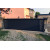 Portail Alu décor bamboo RAL7016
