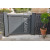 Petite porte de jardin design gris anthracite