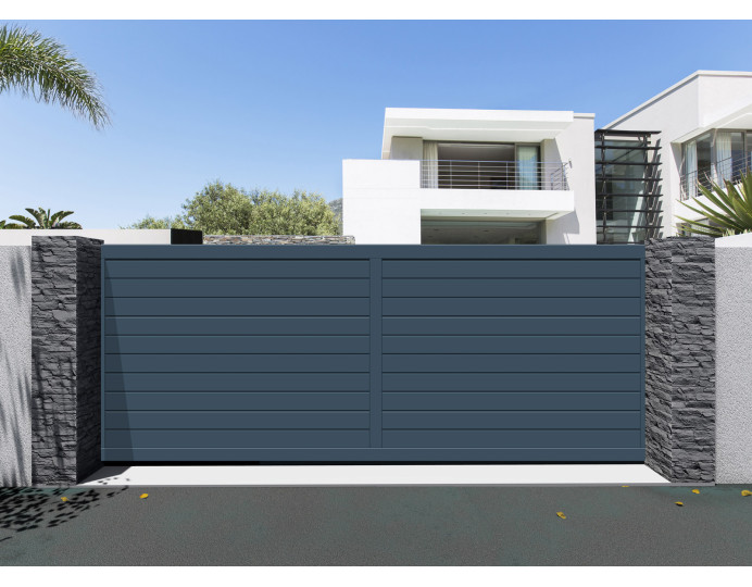 Portail Coulissant Brise Vue Aluminium