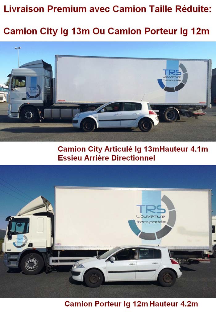 camion porteur pour livraison portail à 2 chauffeurs livraison Portail Alu