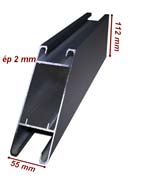 détail profil portail alu