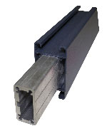 tenon mortaise portail semi ajouré détail profilé alu pour portail