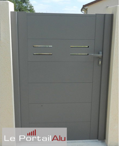 portillon design moderne en aluminium
