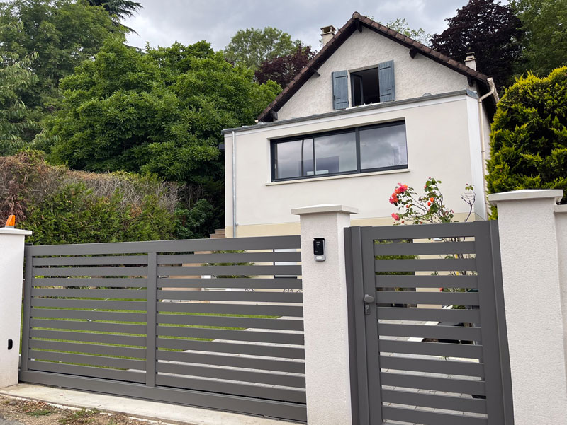 portail coulissant alu 78430 LOUVECIENNES