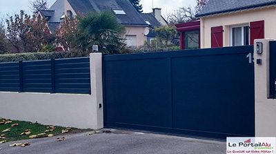 fermeture aluminium pleine lame150