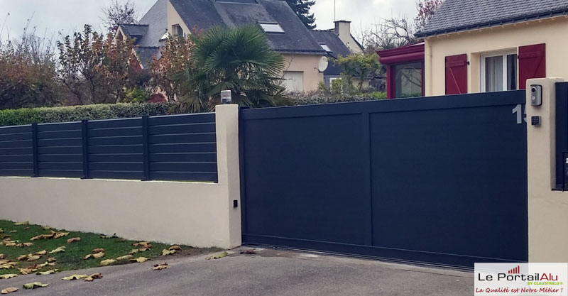 portail à cadre plein largeur de lame 150