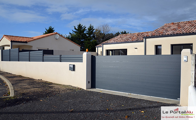 installation portail coulissant alu département 85