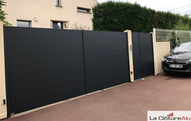 portail modèle FLAT composé de 2 vantaux