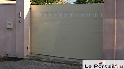 portail coulissant alu modèle Rack