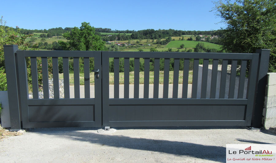 portail alu environnement rural