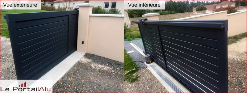 portail alu persienne