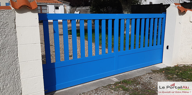 portail design bleu