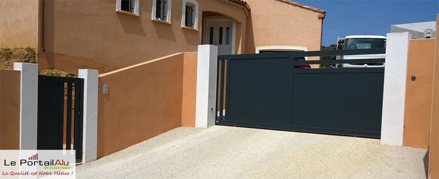installation portail alu dans l'Aude à Narbonne 11100