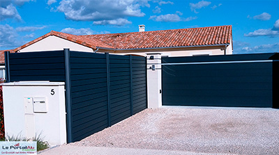 Portail en alu 86