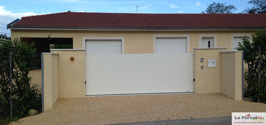 portail plein blanc-fabrication-france