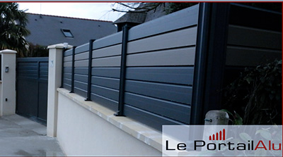 ensemble Clôture et Portail Alu