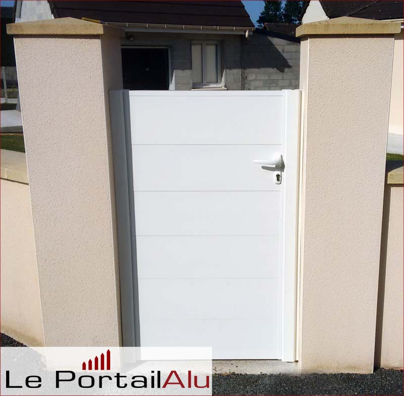 portillon en alu plein